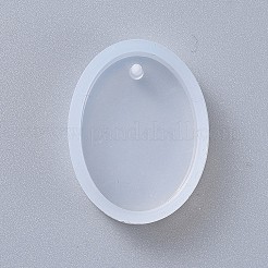Ovale Form DIY Silikon Anhänger Formen&nbsp;LS-AJEW-P038-01