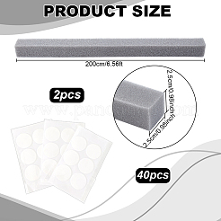 2 bande de mousse rectangulaire&nbsp;AJEW-WR0003-37A-02