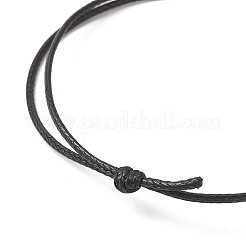 Смола имитация кошачьего глаза регулируемые браслеты для мужчин и женщин BJEW-JB12100