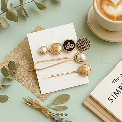 6 шт. 6 стиля шпильки для волос из сплава&nbsp;PHAR-HY0001-11