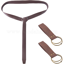 1 Stück Wickelgürtel aus PU-Leder mit Kette&nbsp;AJEW-CL0003-70A