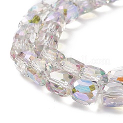 Гальванические непрозрачные стеклянные бусины&nbsp;GLAA-F108-10A-11