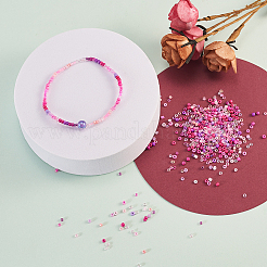 480 г 24-х цветных стеклянных круглых бусин&nbsp;SEED-CJ0001-12