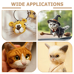 1000 шт. пластиковые усы в виде животных для валяния иглой&nbsp;DIY-NB0014-33