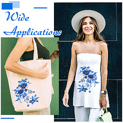 3D полиэстеровая вышивальная нить для пришивания/утюживания нашивок&nbsp;PATC-WH0023-20B