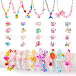 Пластиковая манжета в виде цветка и раковины SJEW-TA0001-02