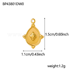 Подвески из нержавеющей стали 304 STAS-OY002-93G