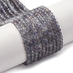Природные иолит нитей бисера G-D320-A01-2mm