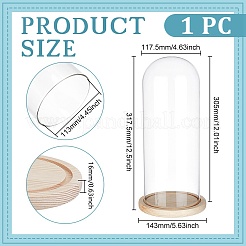Couvercle de dôme en verre&nbsp;AJEW-WH0248-639A