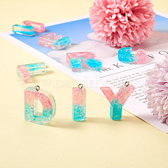 26шт 26 стиля прозрачные подвески из эпоксидной смолы&nbsp;CRES-TA0001-13