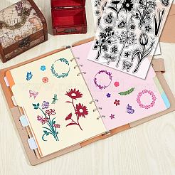 Прозрачные штампы из ПВХ-пластика на стену DIY-WH0619-0027