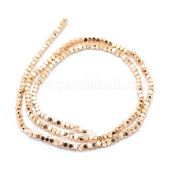 Гальванизировать немагнитных синтетический гематит бисер пряди G-L485-10A-LG