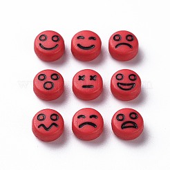 Непрозрачные акриловые бусины из огнеупорного кирпича&nbsp;MACR-N008-42-C02