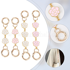 2 комплект из 2 стильных удлинителей ремней для сумок с цветочным креплением из сплава&nbsp;FIND-WR0006-31