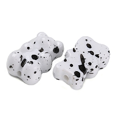 Непрозрачные акриловые бусины в виде мишки MACR-L003-001A