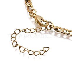 Сплав цветной эмалированный фрукт подвеска 304 нержавеющая сталь цепи ожерелья NJEW-TA00201