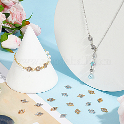 60 breloques de connecteur en alliage de cristal et strass&nbsp;FIND-PH0038-11B