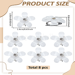 8 шт. пластиковые заколки-коготь для волос&nbsp;OHAR-LP0002-28