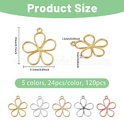 Подвески из сплава 120шт 5 цветов FIND-FG0005-03