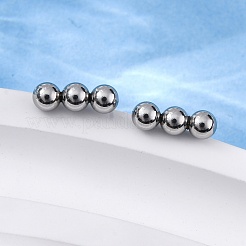 Устойчивые к потускнению серьги-гвоздики из нержавеющей стали 201 с горизонтальной перекладиной и булавкой из нержавеющей стали 316 для женщин&nbsp;STAS-K238-01P