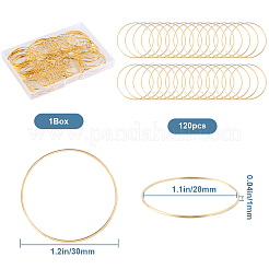 120 шт. Латунные соединительные кольца&nbsp;KK-SP0002-14B