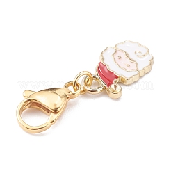 Новогодняя тема сплава эмали подвески HJEW-JM00427-03