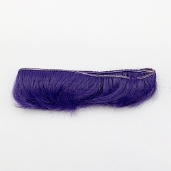Capelli corti in fibra ad alta temperatura con frangia, per accessori fai da te per ragazze bjd, blu ardesia, 1.97 pollice (5 cm)