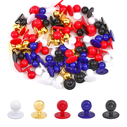 Chgcraft 100 pièces 5 couleurs boutons en plastique en forme de fromage pour chef groupe orchestre chorus uniforme vêtements de remplacement, couleur mixte