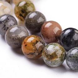 Natürliche sunstone Perlen Stränge, Runde, 8 mm, Bohrung: 1 mm, ca. 49 Stk. / Strang, 15.16 Zoll (38.5 cm)