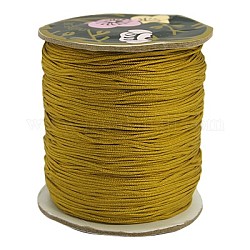 ナイロン糸  カスタム織りジュエリー作りのために  ダークカーキ  0.8mm  約131.23ヤード（120m）/ロール