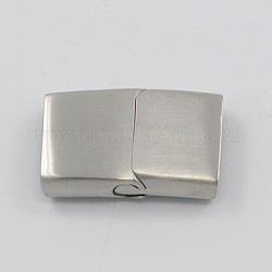 Opaco 304 chiusure magnetiche in acciaio inox, rettangolo, colore acciaio inossidabile, 28x18x7mm, Foro: 5x16 mm