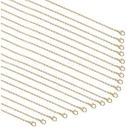 Pandahall elite около 20 прядей, золотое ожерелье-цепочка с витыми звеньями, объемное ожерелье для кулонов, ювелирных изделий, 23.6