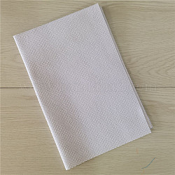 Однотонная ткань для вышивки крестиком, ткань Аида 14 карат, белые, 450x300 мм