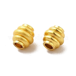 Rack Plating Brass Beads, Long-Lasting Plated, Column, Golden, 4x4mm, Hole: 1.5mm