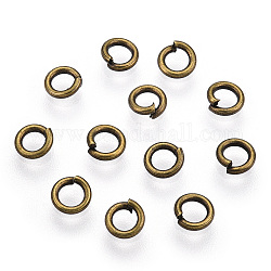 Anelli di ottone salto, anelli di salto aperti, bronzo antico, 20 gauge, 4x0.8mm, diametro interno: 2.4mm, circa 11000pcs/500g