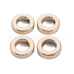 Anneaux de liaison acrylique uv  , anneau, or rose, 15.5x6mm, diamètre intérieur: 10 mm