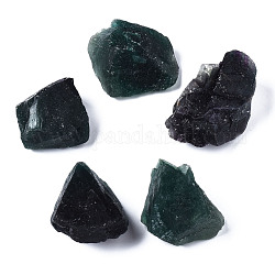 Rough Raw Natural Fluorite Beads, for Tumbling, Decoration, Polishing, Wire Wrapping, Wicca & Reiki Crystal Healing, Nuggets, No Hole/Undrilled, for Wire Wrapped Pendant Making, 30~60x38~46x28~38mm