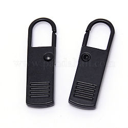Accessori per linguette di ricambio in lega di zinco, per valigia bagaglio zaino giacca borse cappotto, colore canna di fucile opaco, 37x11x4mm, Foro: 7.5x11 mm
