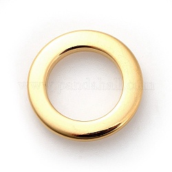 304 нержавеющей стали связывающий кольца, кольцо, золотые, 18x2 мм, отверстие : 11 мм