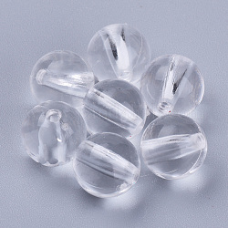 Perles en acrylique transparente, ronde, clair, 26x25.5mm, Trou: 3.5mm