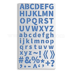 BENECREAT 17.5x10cm Metal Stencils, Capital Small Letter Regular, A-Z(0.5~0.6