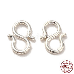 925 fermaglio in argento sterling, argento, 9x7x1mm