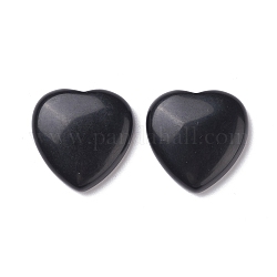 Cabuchones de obsidiana naturales, corazón, 29~30x29~30x6~8mm