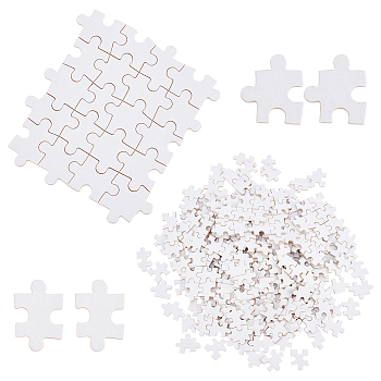 Juguete de madera rompecabezas en blanco WOOD-WH0112-87