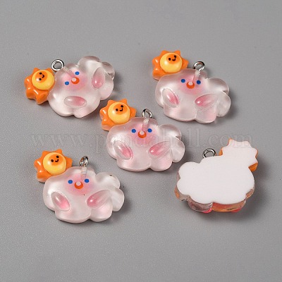 Подвески из полупрозрачной смолы RESI-CJC0021-02D-1