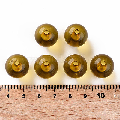 Прозрачные акриловые бусины X-MACR-S370-A16mm-737-1