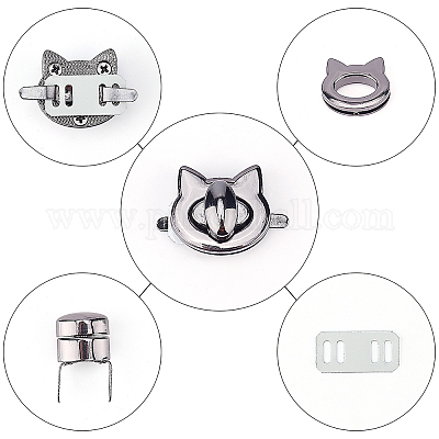 6 комплект 6 стилей аксессуаров для замков из цинкового сплава&nbsp;FIND-PH0002-24B-1