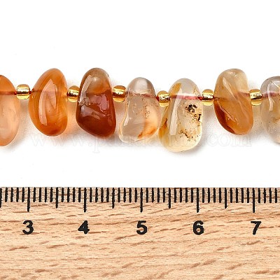 Природного сердолика нитей бисера&nbsp;G-Z091-A08-1