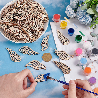 Незаконченные деревянные кабошоны WOOD-OC0001-38-1