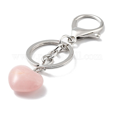 Брелок из розового кварца KEYC-M022-04M-1